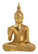 Dekofigur Thai Buddha, meditierend, gold
