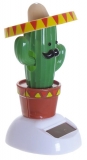 Wackelfigur Kaktus mit Sombrero mit Solar