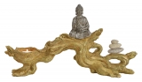 Buddha Teelichthalter, meditierend