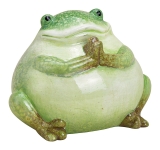 Witziger Frosch aus Keramik, grün