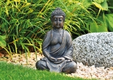 Dekofigur Thai Buddhafigur, meditierend, braun, H 30 cm
