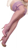 Ballerina Halterlose Damen Strümpfe 362, violett